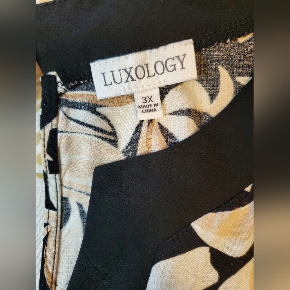 Luxology Womens Sleeveless Print Jumpsuit Size: 3X - Picture 10 of 14